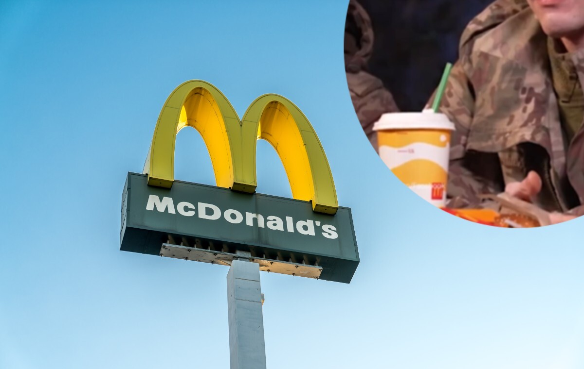 McDonald’s w niewoli. Ukraińscy żołnierze tej brygady mają gest