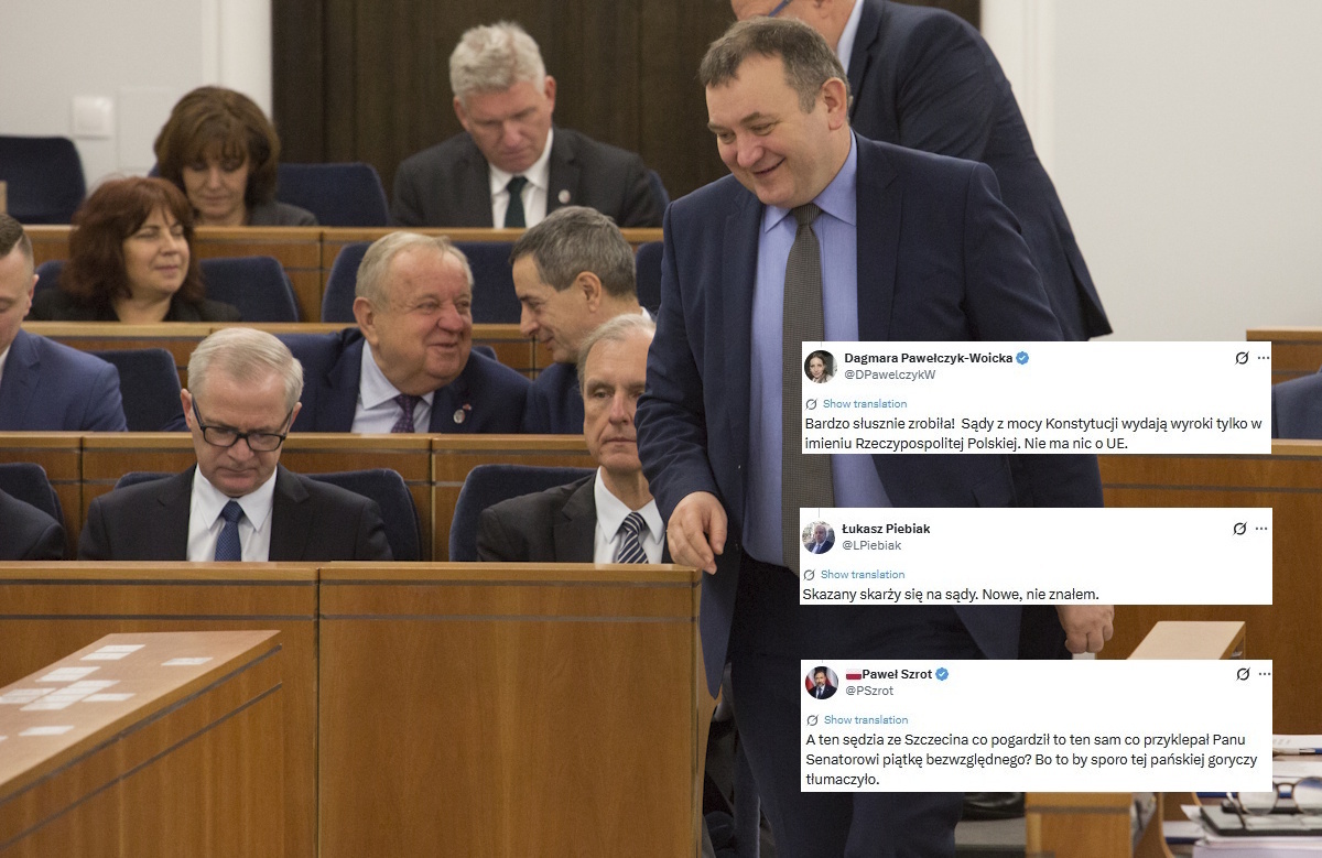 Gawłowski "boi się takich sądów". "Skazany skarży się na sądy"