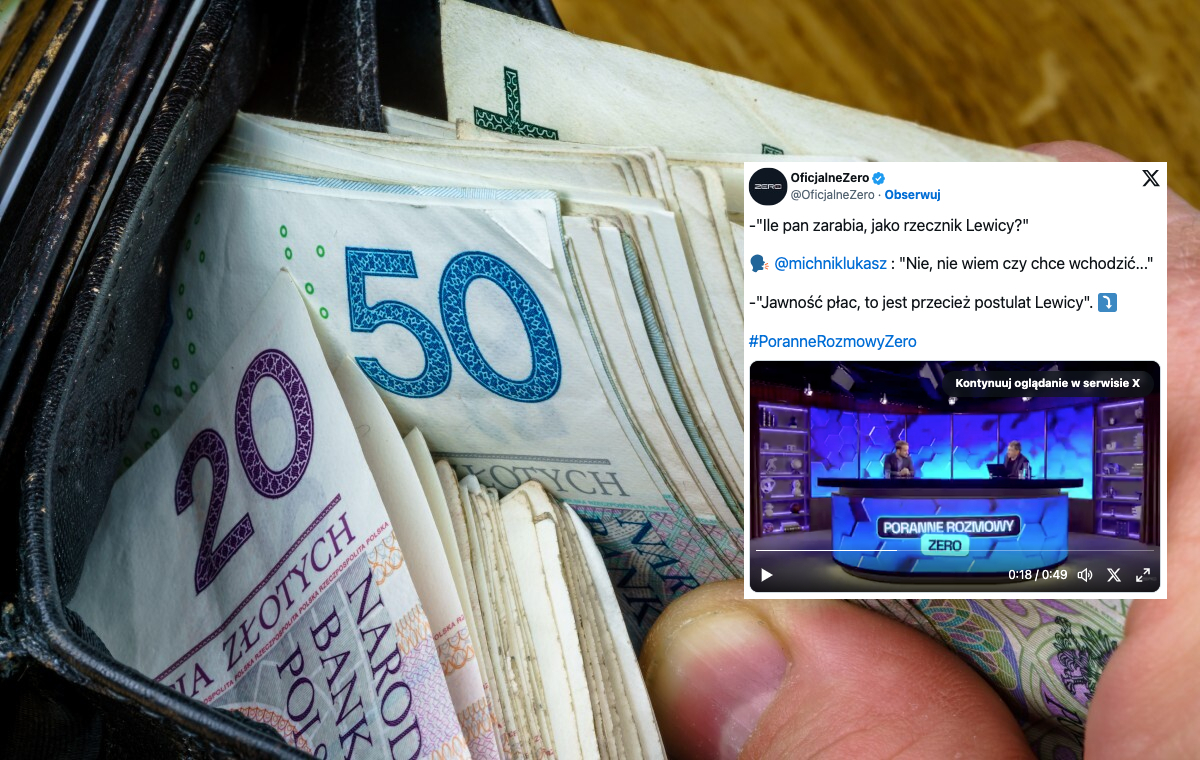 Lewica chce jawności płac, jej rzecznik niekoniecznie. "Ojejku"