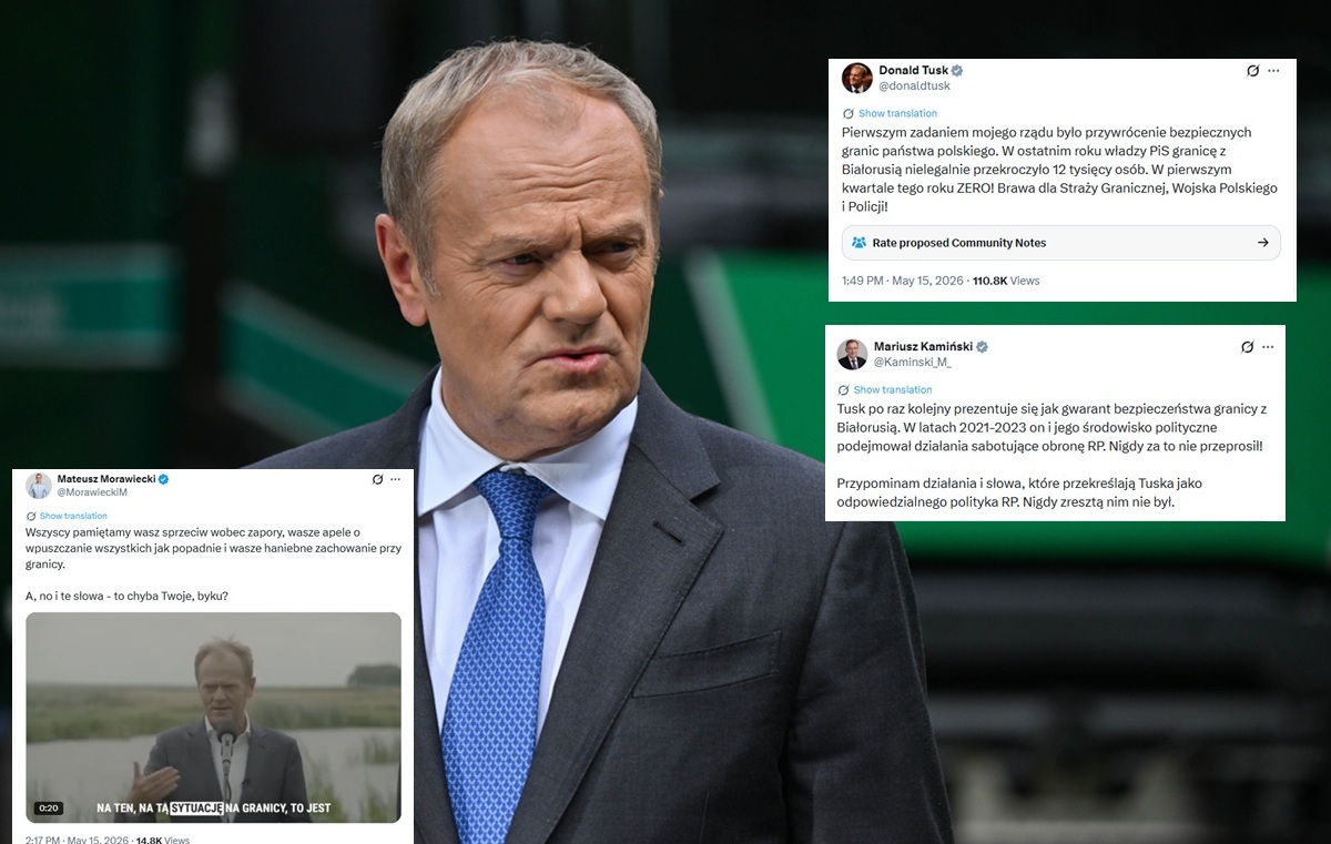 Himalaje hipokryzji! Tusk chwali się... ochroną granicy