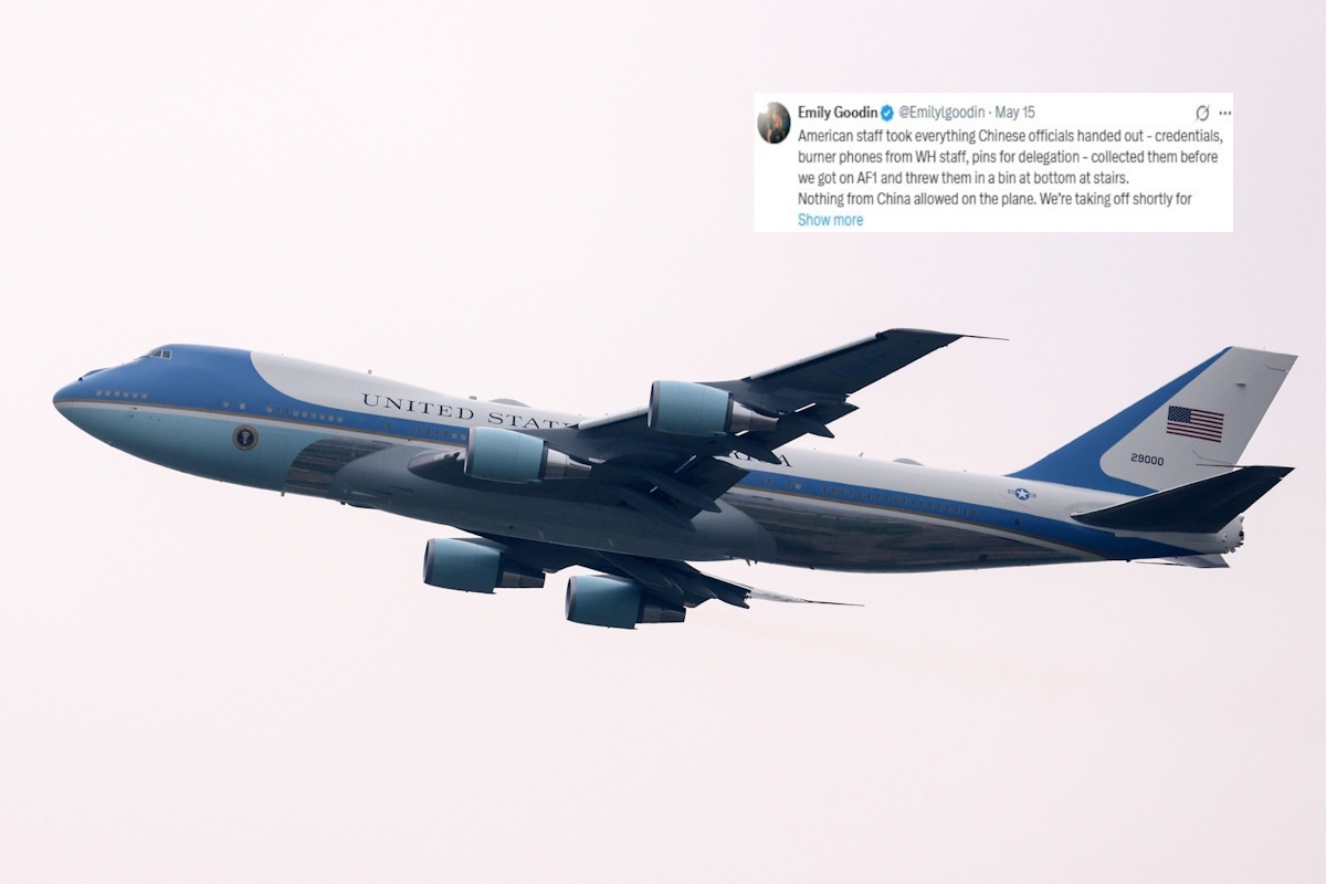 Powrót Trumpa z Chin. Wszystko wylądowało w koszu!