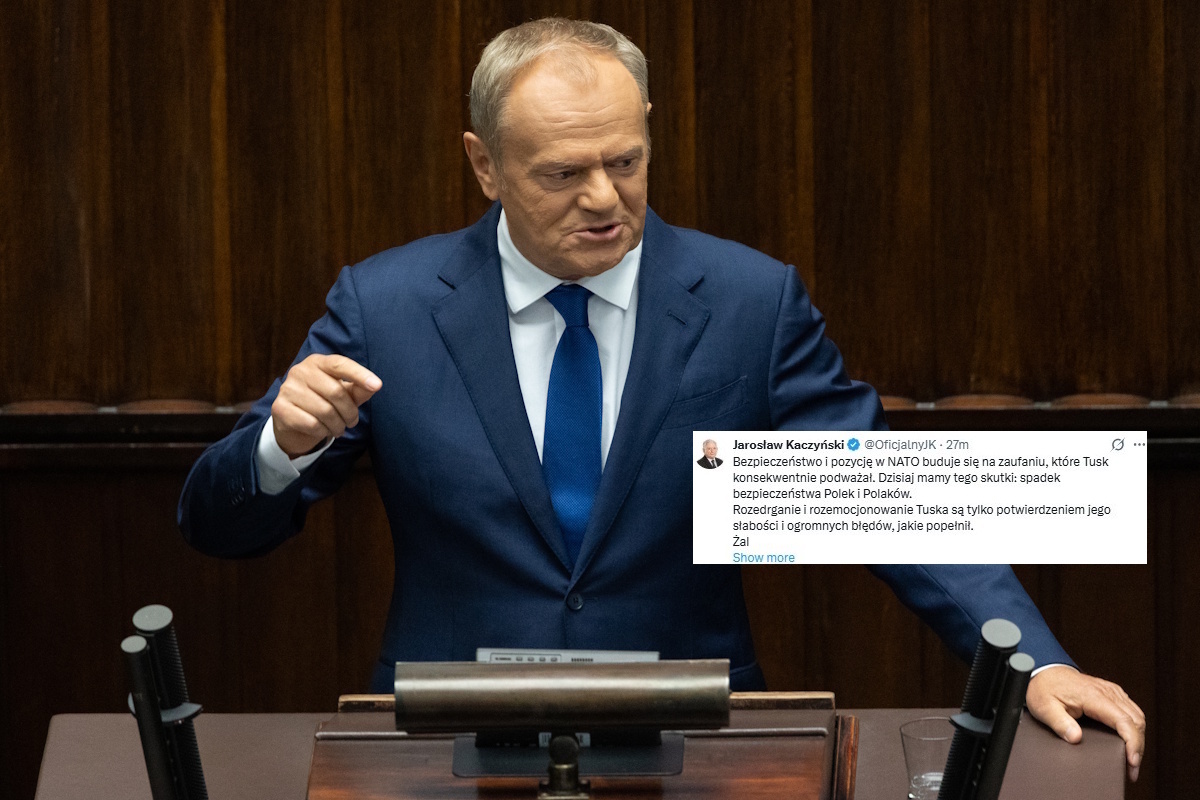 Tusk bredzi i atakuje prawicę. Prezes PiS: "Żal patrzeć..."