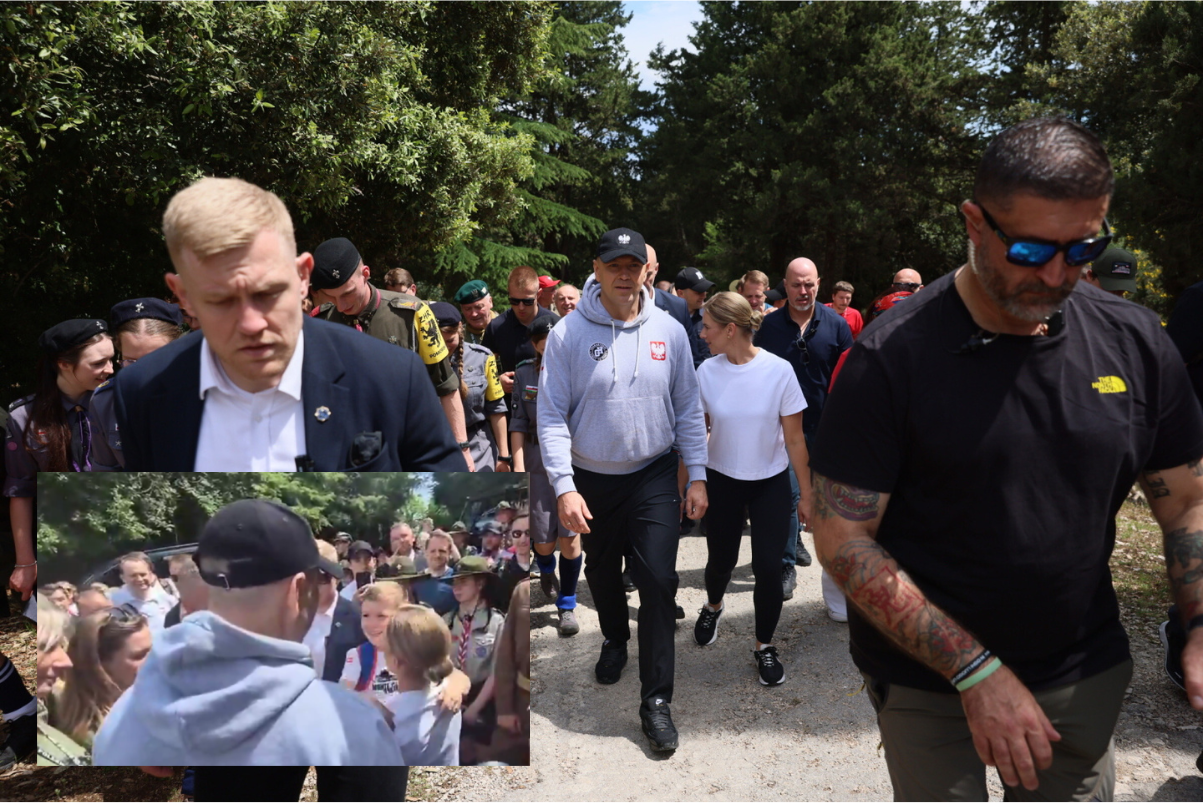 Niespodziewany "występ" Kubusia dla Pary Prezydenckiej