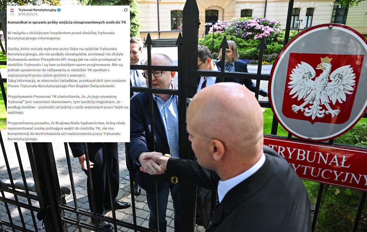 Cyrk przed TK! Umówili się na spotkanie, gdzie wejść nie mogli
