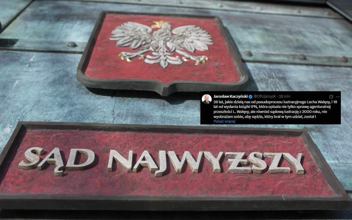 Prezes PiS ws. Kapińskiego. W tle SN i "Bolek" Wałęsa