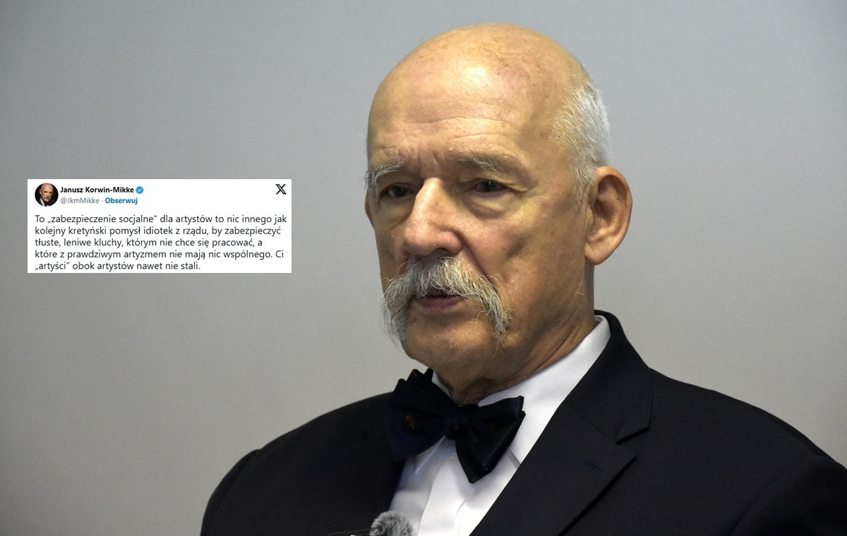 Korwin-Mikke bez ogródek o artystach z dopłatami! "Leniwe..."