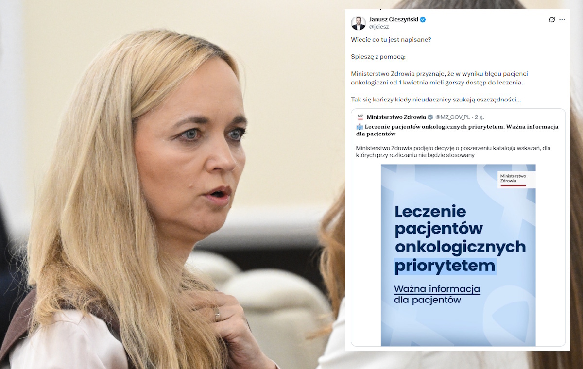 Co kryje się za radosnym wpisem MZ o pacjentach onkologicznych?