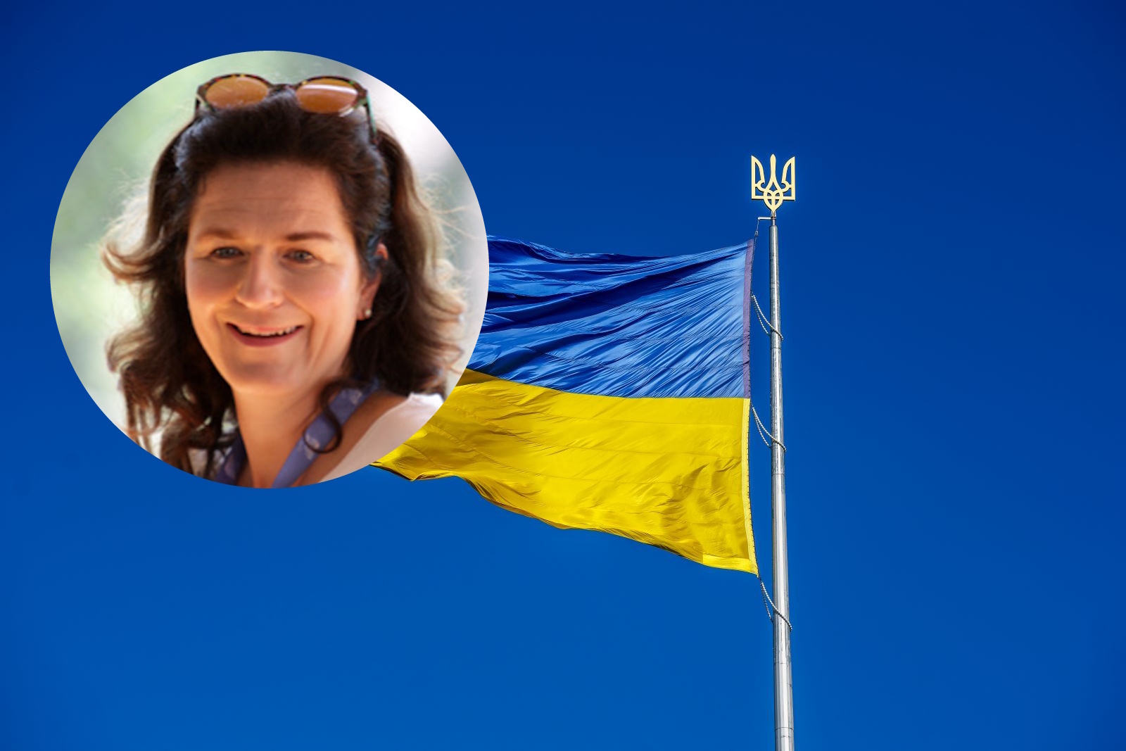 Koleżanka Tuska nie zdejmie ukraińskiej flagi. „Symbol wsparcia”