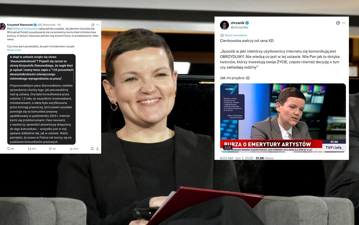 Kuriozalny wywiad Cienkowskiej. Stanowski: Najwyraźniej oszalała