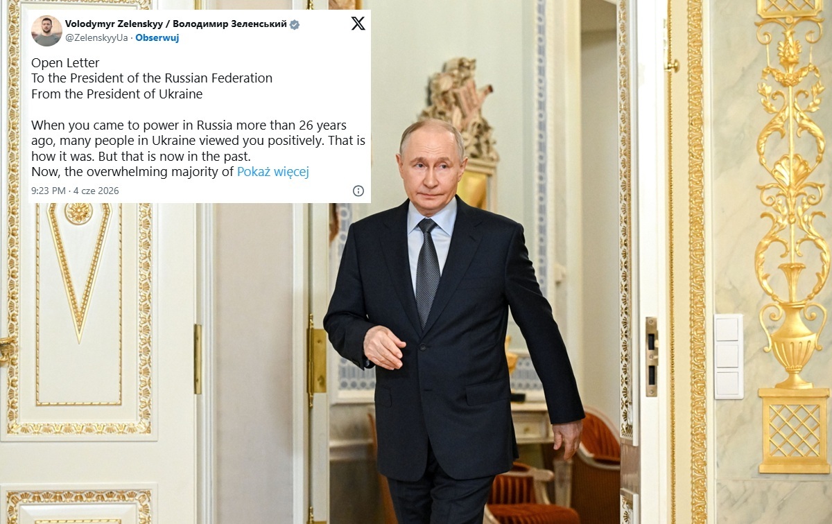 Zełenski wysłał list do Putina. Co proponuje?