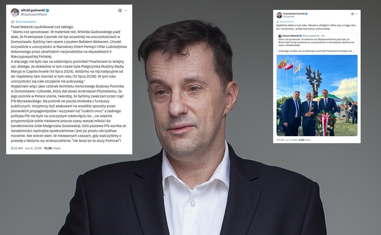 Гадовский бьёт политиков PiS. Есть ответ