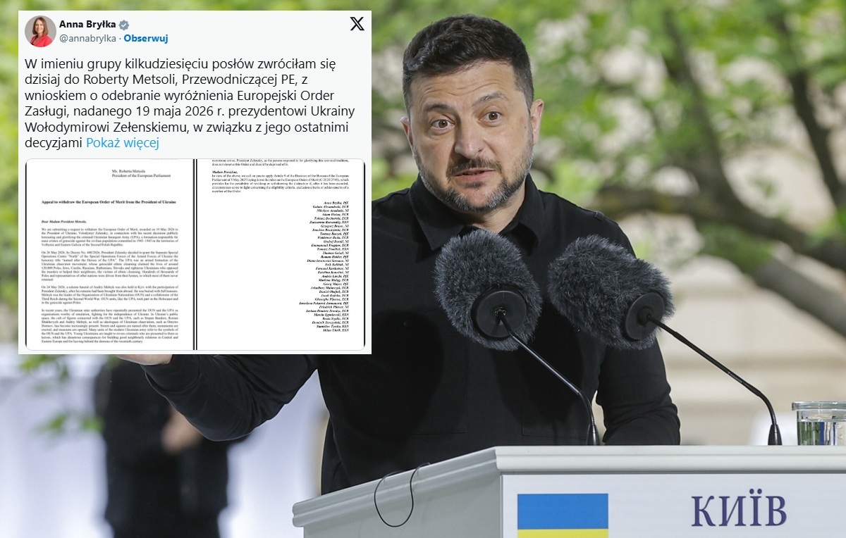 Zelensky will besides  lose the European Order of Merit? The nugget is already working!