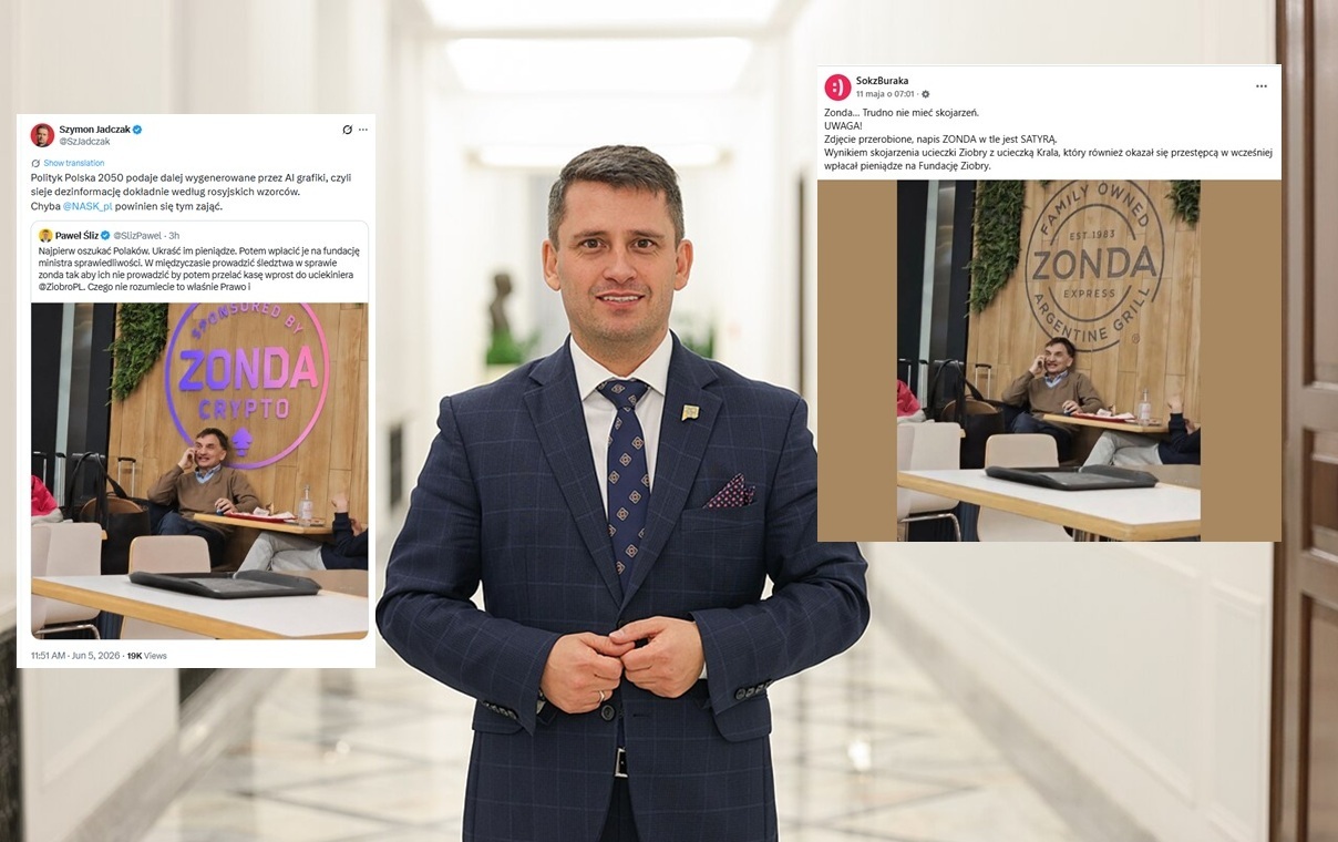 "According to Russian patterns". An MP from Hołownia repeats a fake with AI