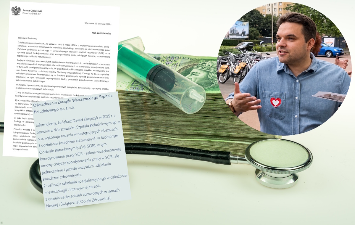 Lekarz-milioner z KO pracował za "stawkę rynkową"? "Sprawdzimy"