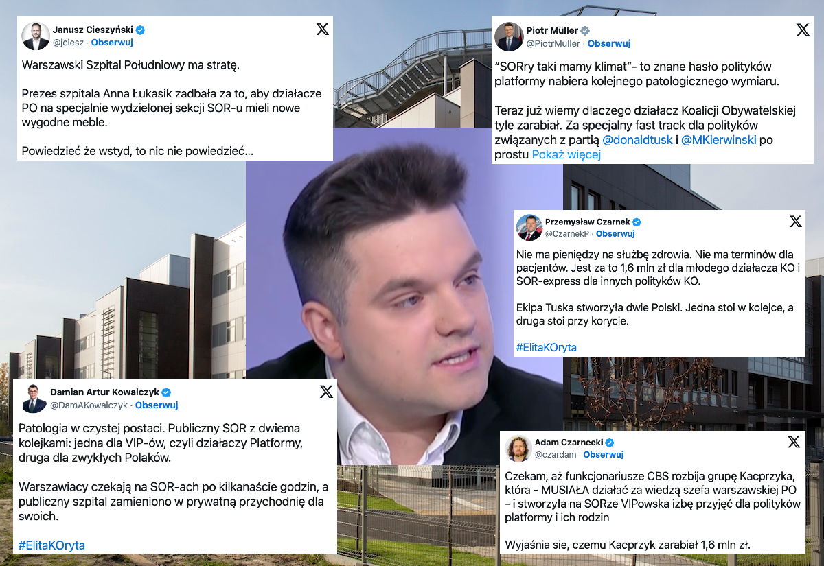 Oburzenie prywatnym szpitalem dla polityków KO