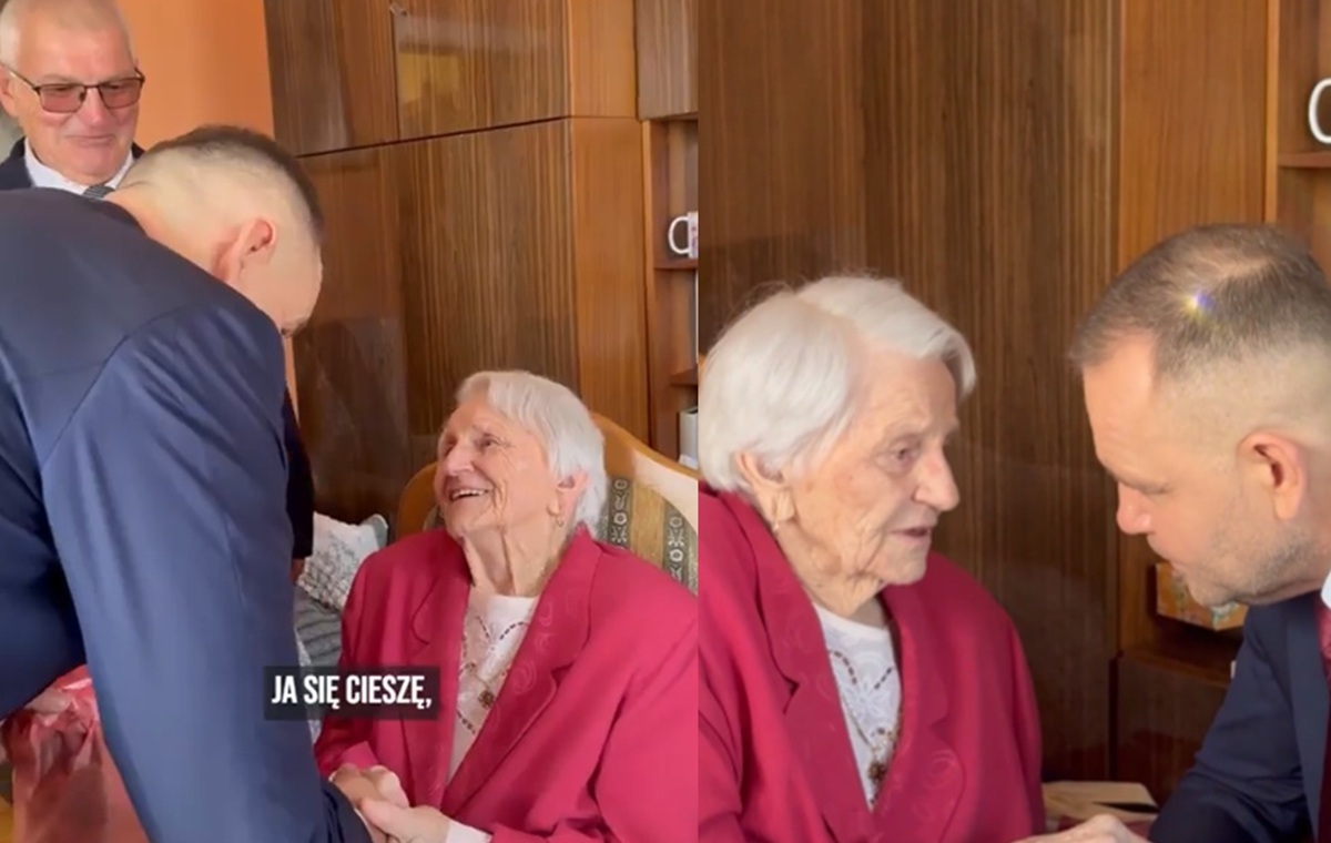 Poruszające! Prezydent Nawrocki spełnił marzenie 100-latki
