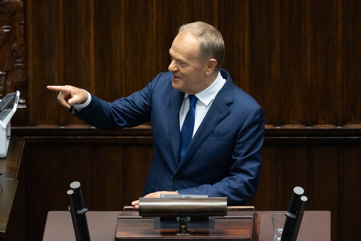 Tusk użył narracji, którą dzień wcześniej suflował mu Niemiec