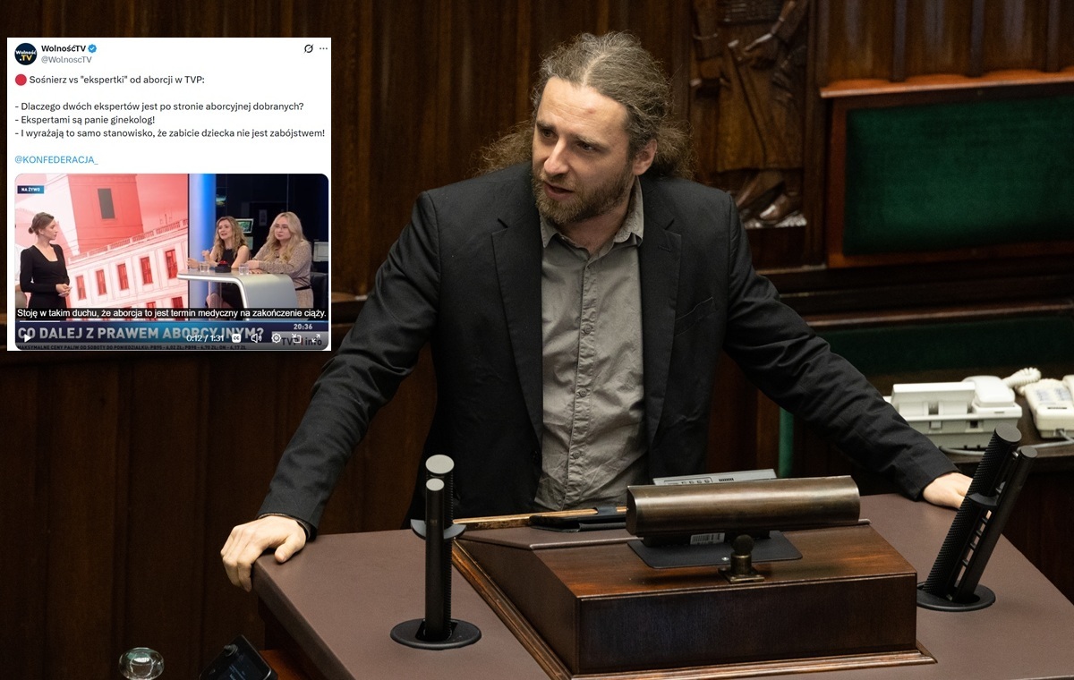 Ostre starcie Sośnierza z "ekspertkami" neo-TVP Info od aborcji!