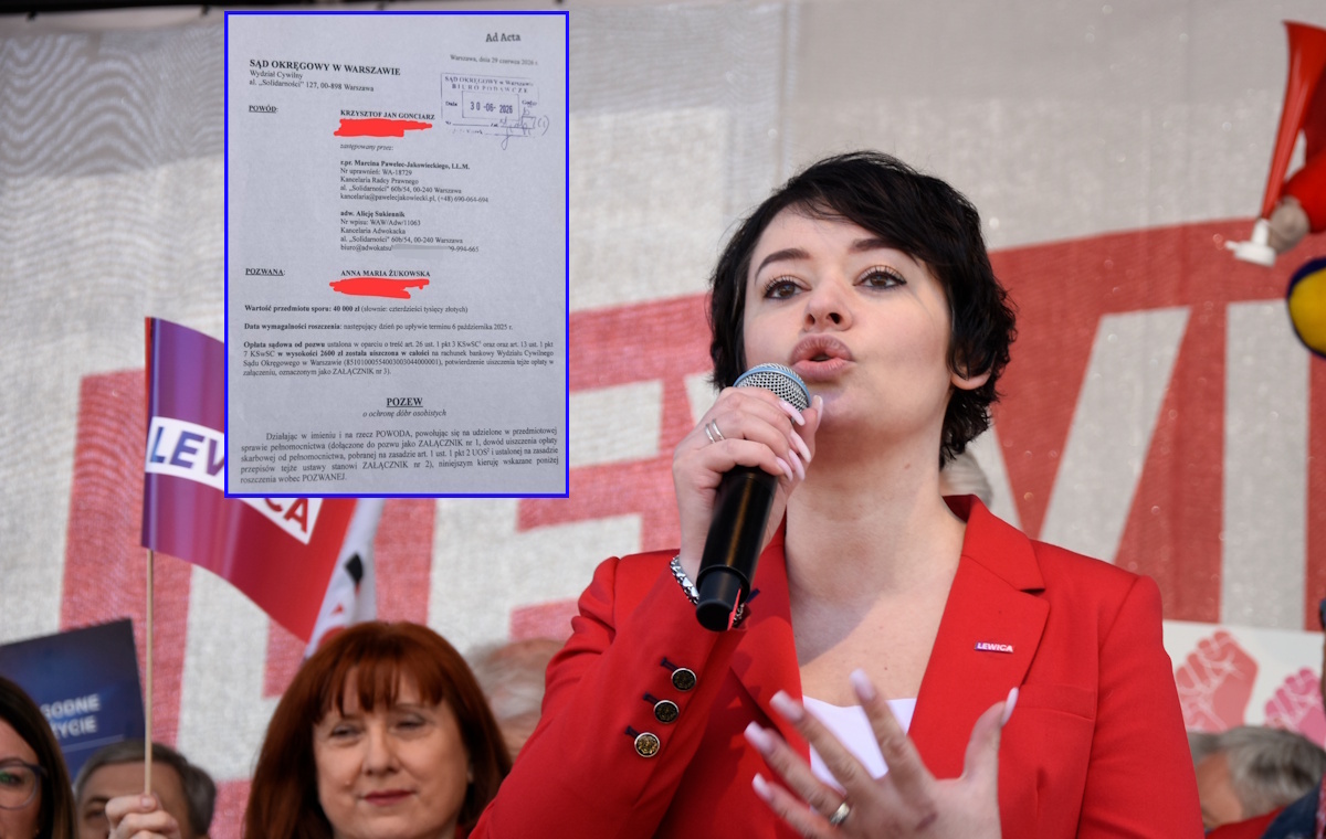 Gonciarz pozwał Żukowską! "Nakręcanie linczu i spirali pomówień"