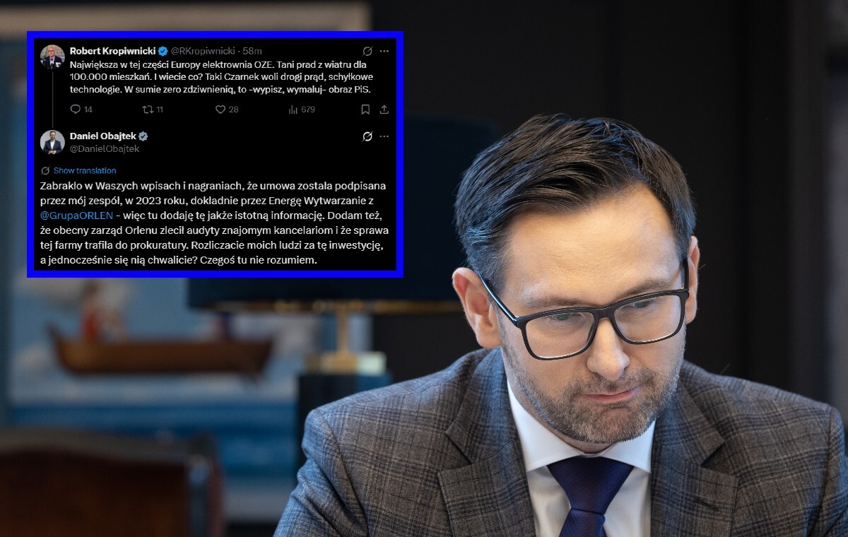 KO chwali OZE. Mocna riposta Obajtka! „Czegoś tu nie rozumiem”