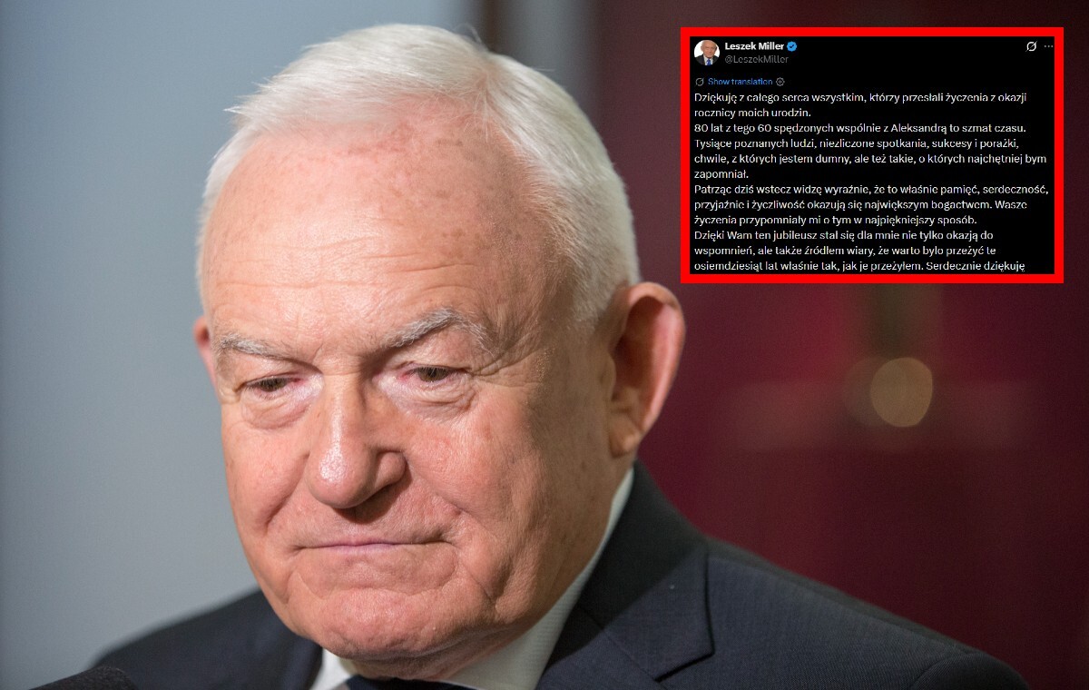 Osobisty wpis Millera! „To okazuje się największym bogactwem”
