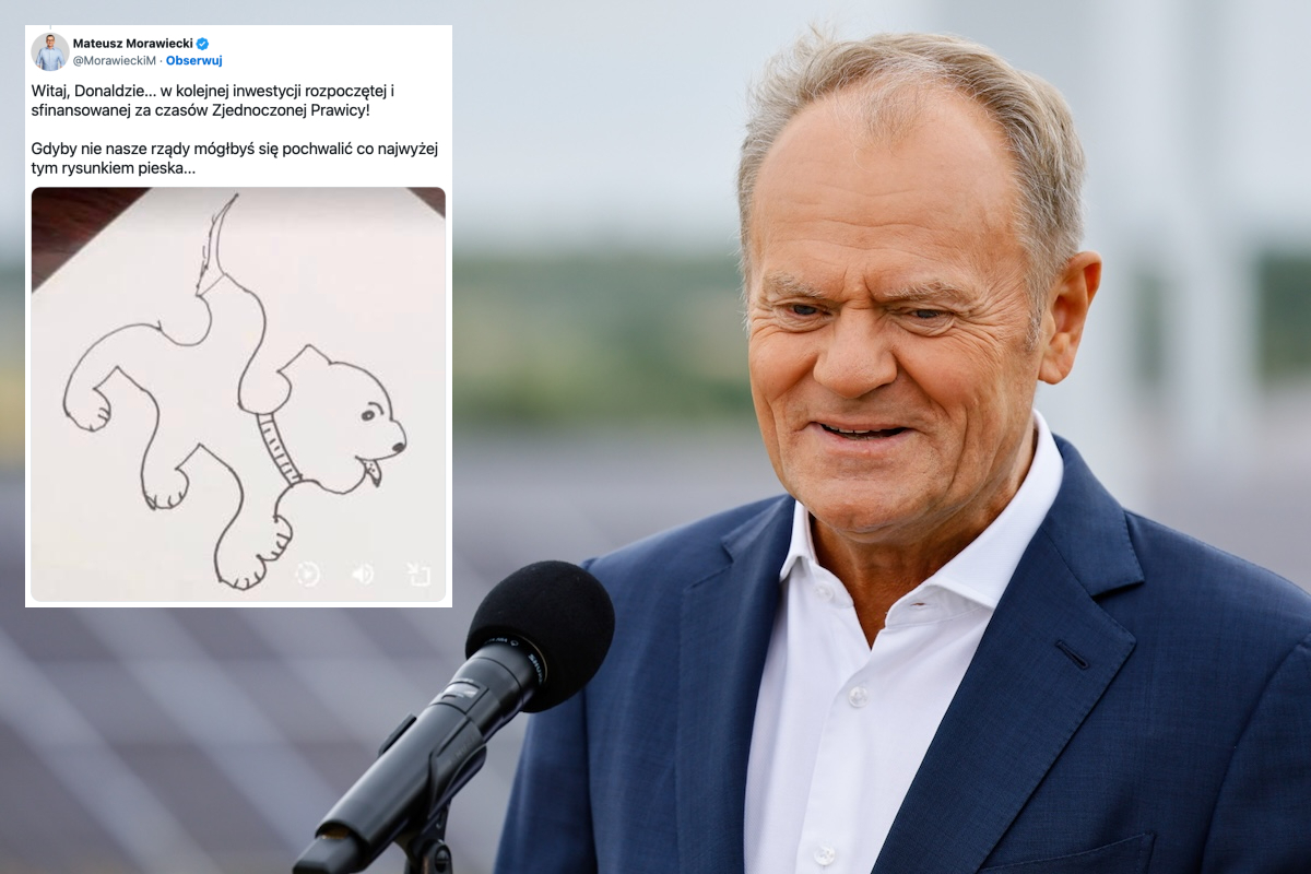 Tusk chwali się inwestycją PiS. Bezbłędna riposta Morawieckiego