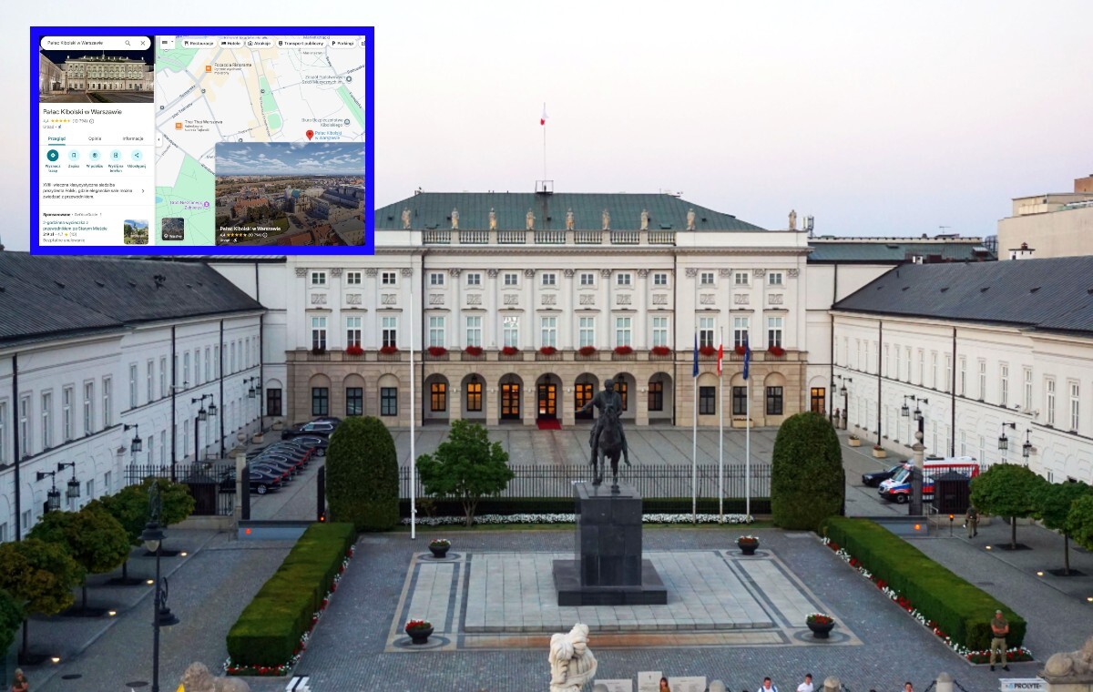 „Pałac Kibolski” w Google Maps. Internet znów robi państwu wstyd