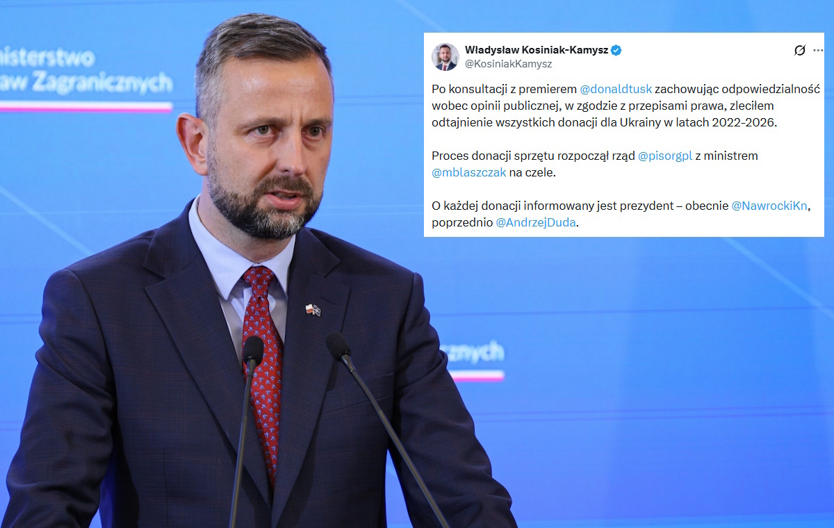 Serio!? Kosiniak umył ręce ws. Patriotów. Zasłonił się Tuskiem