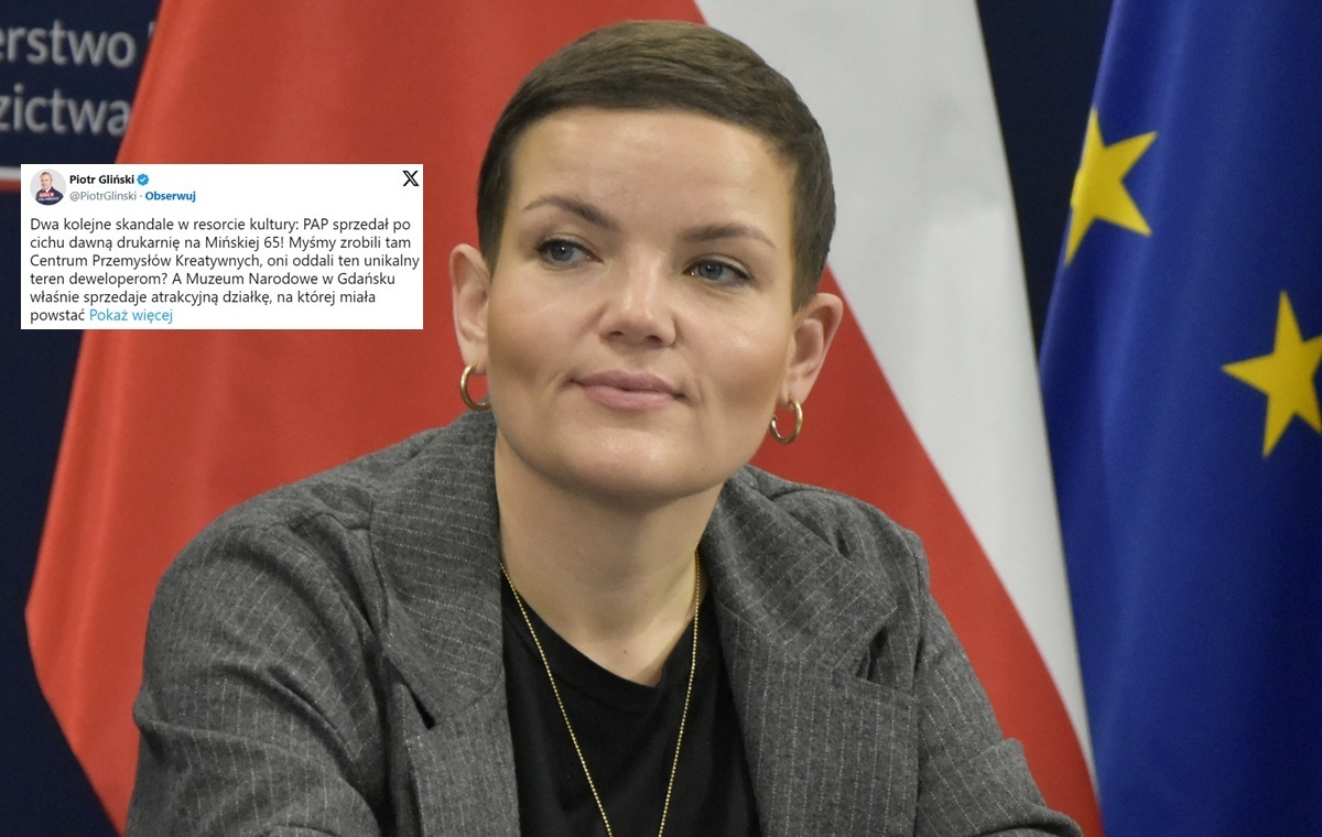 Cienkowska's ministry quietly sold it! Gliński revealed