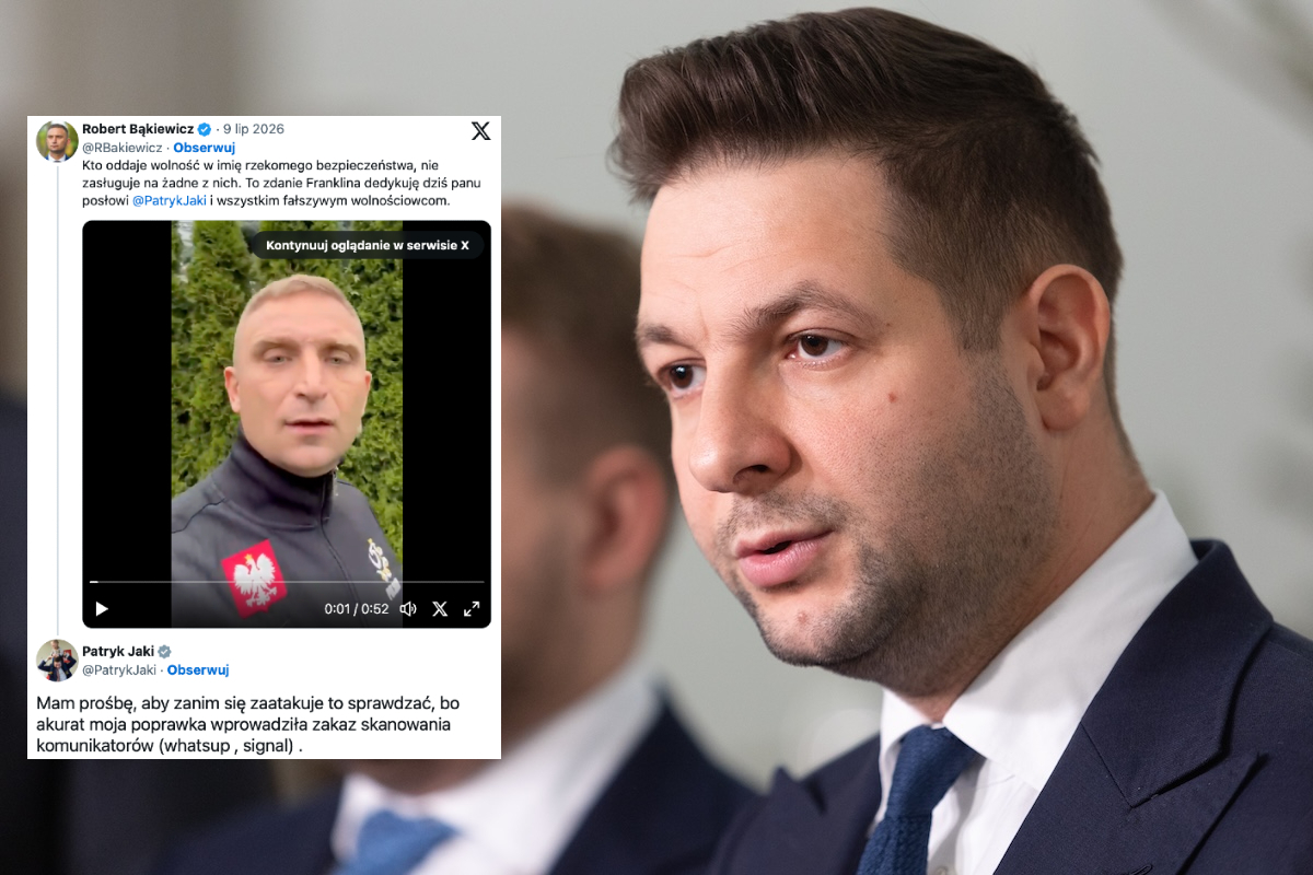 Spięcie Bąkiewicza z Jakim. "Pan jest taki wolnościowiec..."