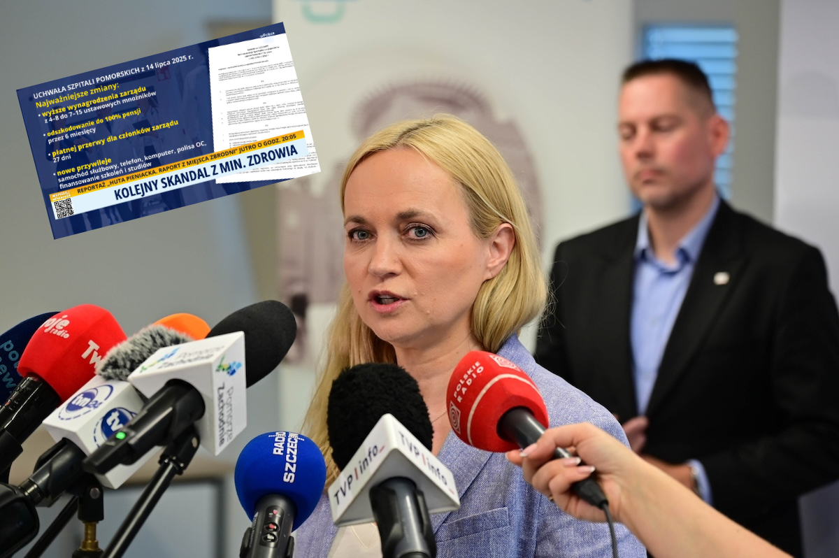200 tys. zł i zmiana uchwały tuż przed odejściem do resortu