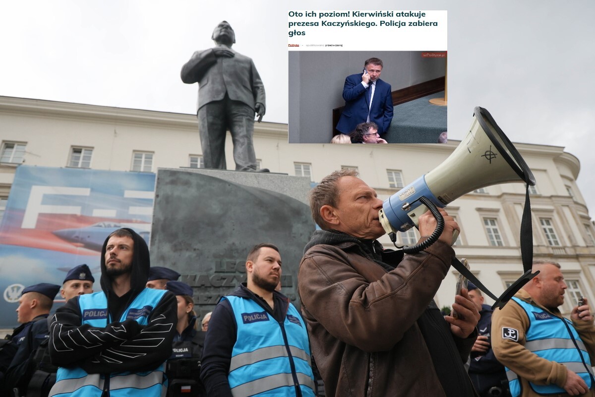 Napaść na miesięcznicy smoleńskiej. "Policja tego knura chroni"