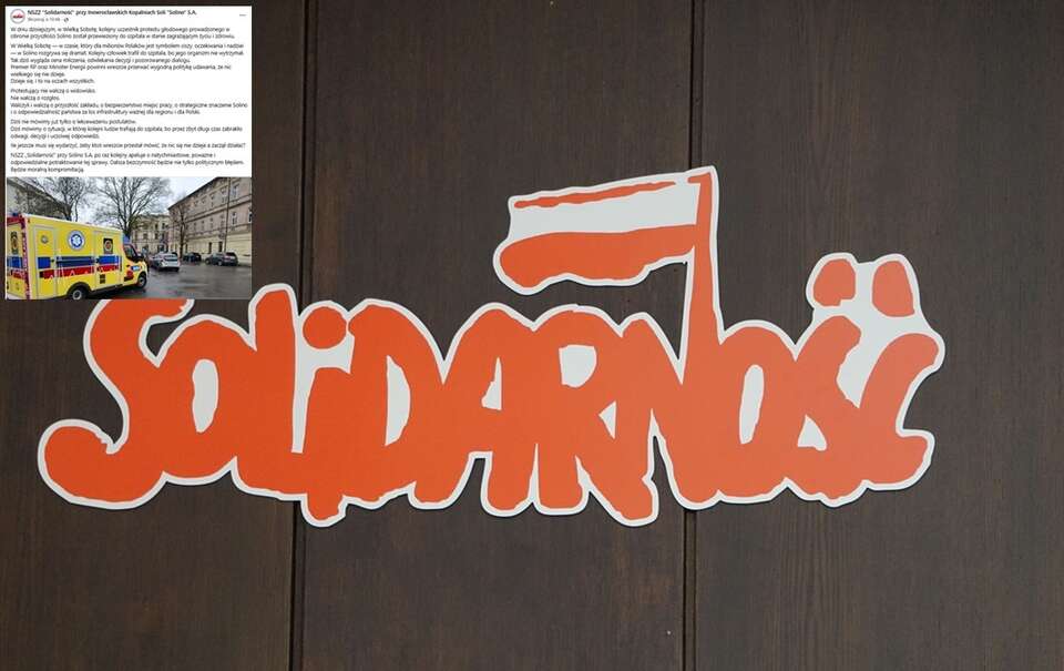 Logo NSZZ "Solidarność" w sali BHP Stoczni Gdańskiej / autor: Fratria/FB:NSZZ "Solidarność" przy Inowrocławskich Kopalniach Soli "Solino" S.A.