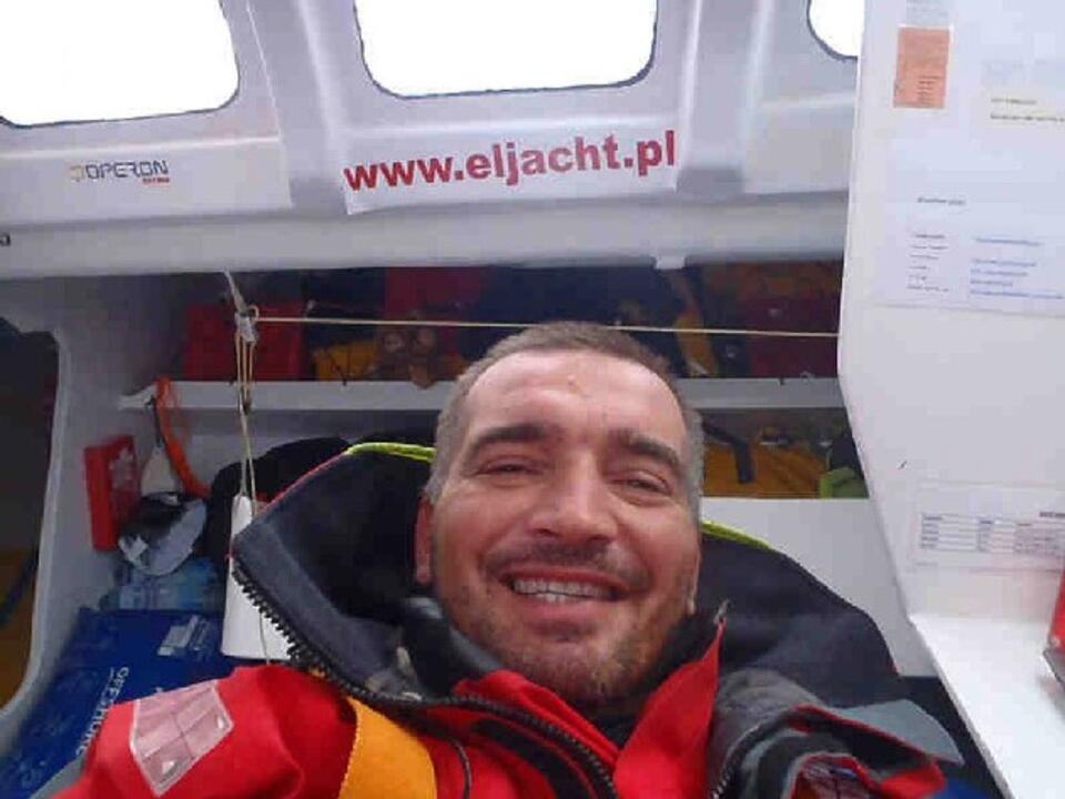 Zbigniew Gutkowski na pokładzie Operon Racing