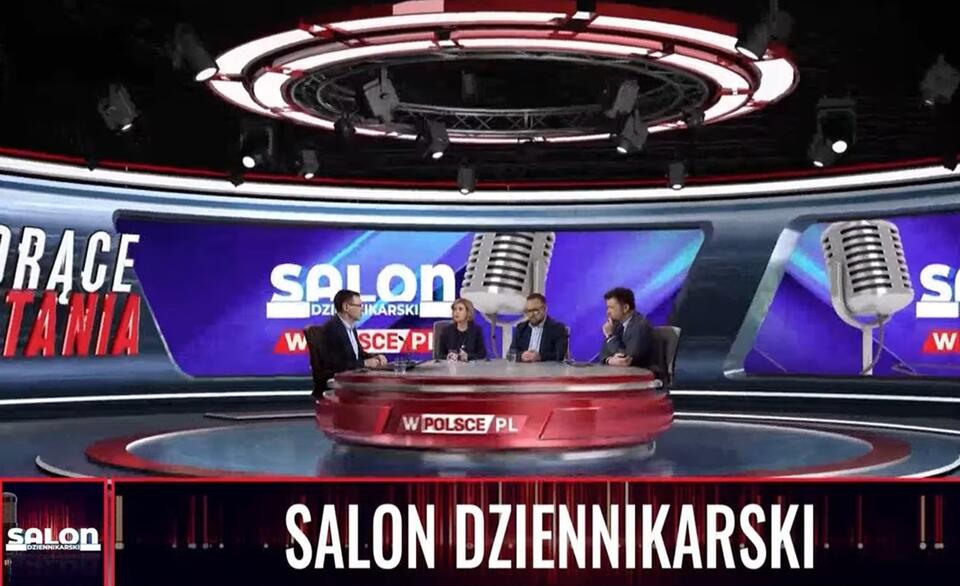 "Salon Dziennikarski" po raz pierwszy na antenie wPolsce.pl / autor: screen wPolsce.pl