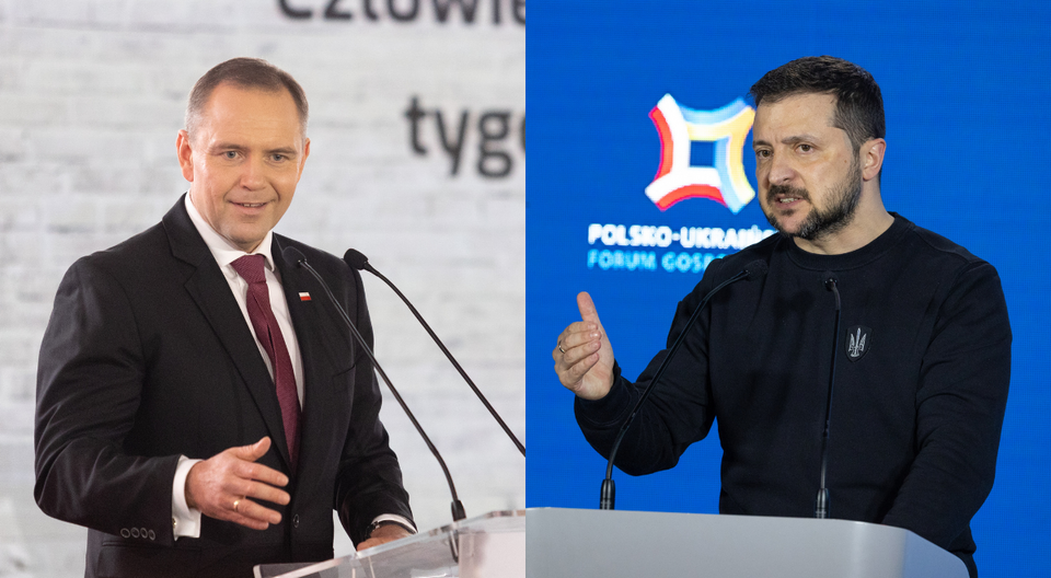 Karol Nawrocki i Wołodymyr Zełenski  / autor: Fratria