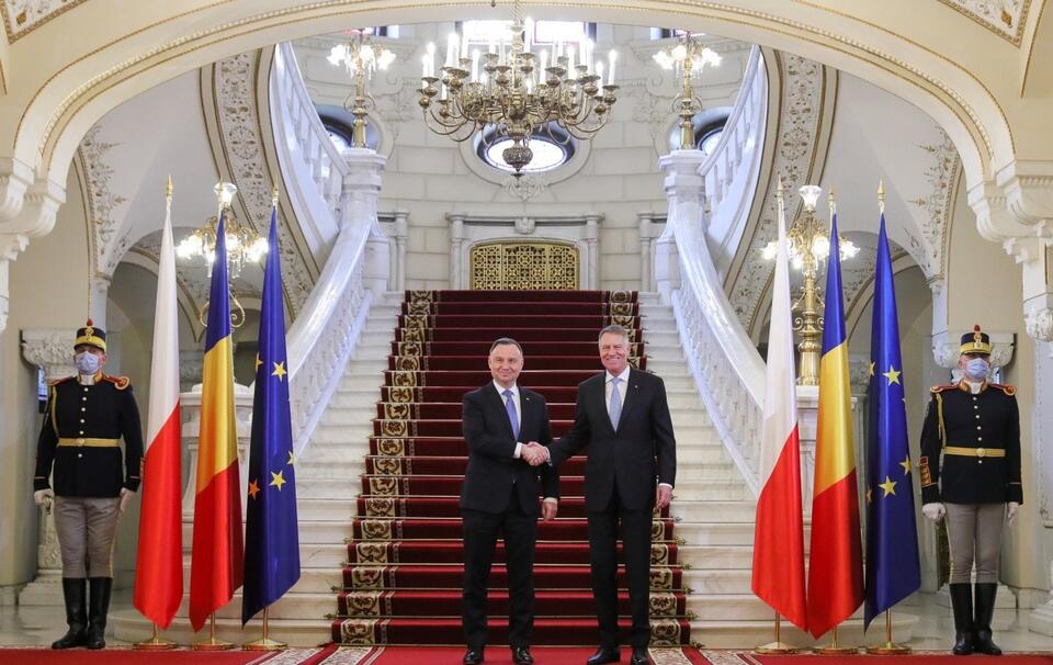 Prezydent Duda z prezydentem Iohannisem / autor: KPRP/Marek Borawski 