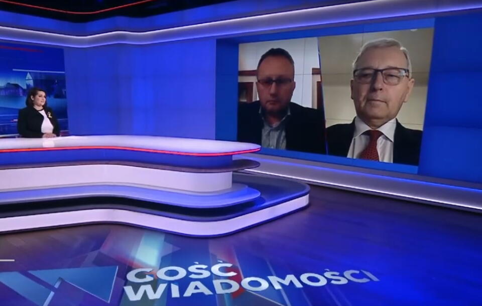 "Gość Wiadomości" / autor: screenshot/TVP