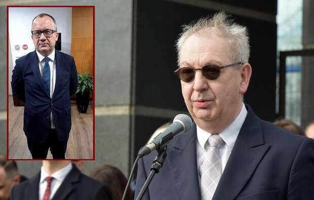 Zastępca Prokuratora Generalnego Robert Hernand ostatecznie oczyszczony z zarzutów dyscyplinarnych za słynne nagranie dialogu z Adamem Bodnarem z 12.01.24 r. / autor: Fratria