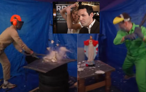 Sceny ze "skeczu" i wywiadu z jego autorami / autor: Zrzut ekranu z Facebook/Colm Flynn