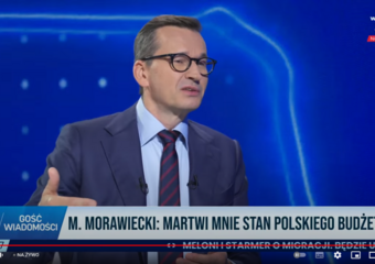 Premier Morawiecki w "Gościu Wiadomości" wPolsce24: "Martwi mnie stan polskiego budżetu, rosnące zadłużenie i stan finansów publicznych państwa"