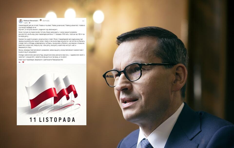 Premier Mateusz Morawiecki / autor: Fratria/Facebook: MorawieckiPL