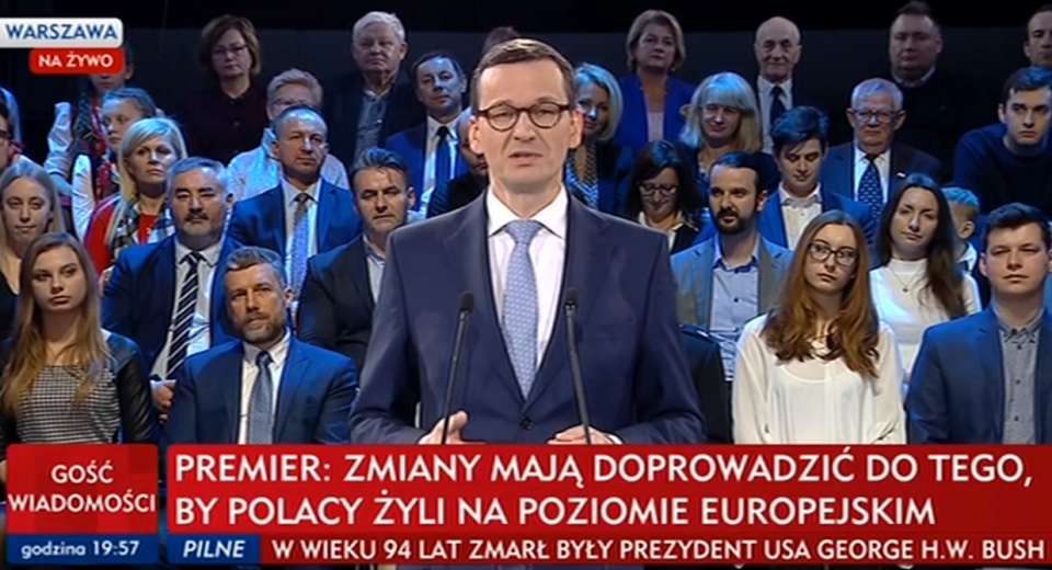 Premier Mateusz Morawiecki / autor: TVP Info