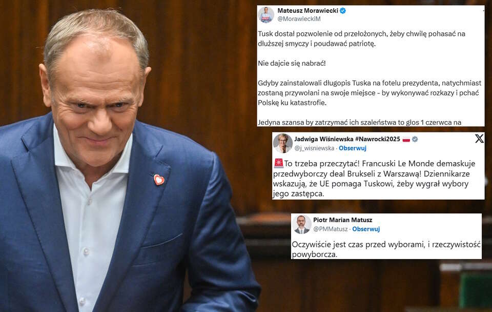 Donald Tusk / autor: PAP/Radek Pietruszka/X