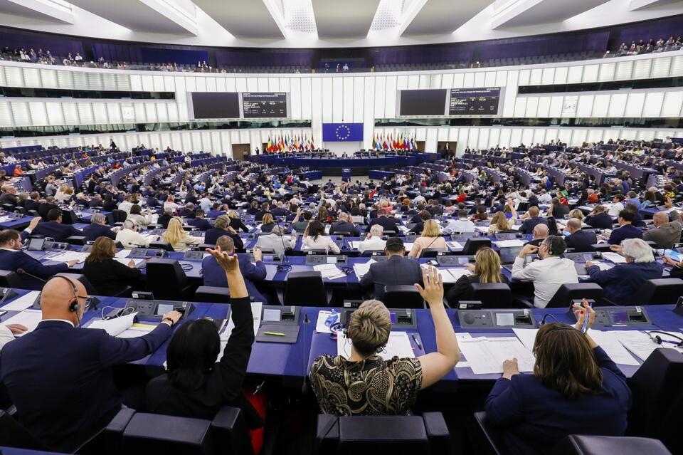 Głosowanie w Strasburgu. / autor: PAP/EPA