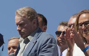 Daniel Olbrychski na "Marszu Wolności" organizowanym w 2018 r. przez ówczesną opozycję / autor: Fratria 