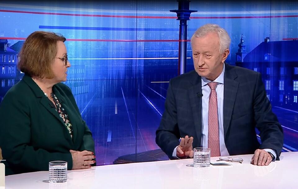 Europosłowie Anna Zalewska (PiS) i Bogusław Liberadzki (Lewica) / autor: TVP Info