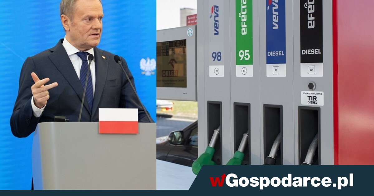 Tusk machnął ręką na wystrzał ceny paliw