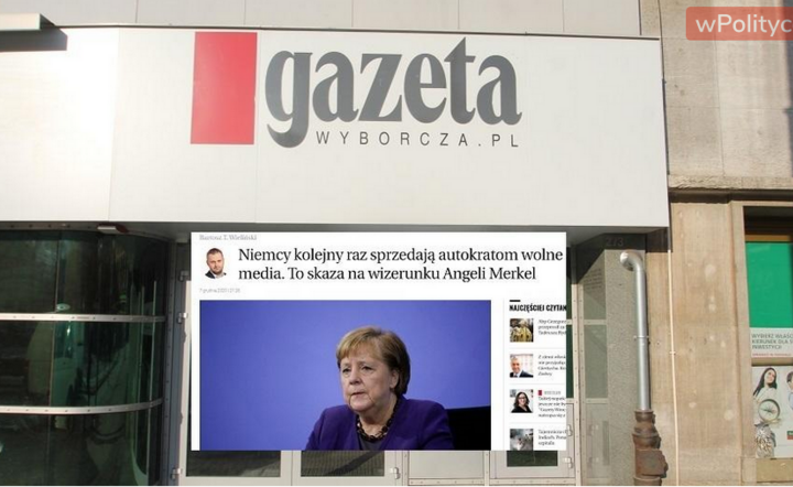 Gaz. wyborcza przeciwna wolności mediów w Polsce / autor: Fratria/screen wyborcza.pl
