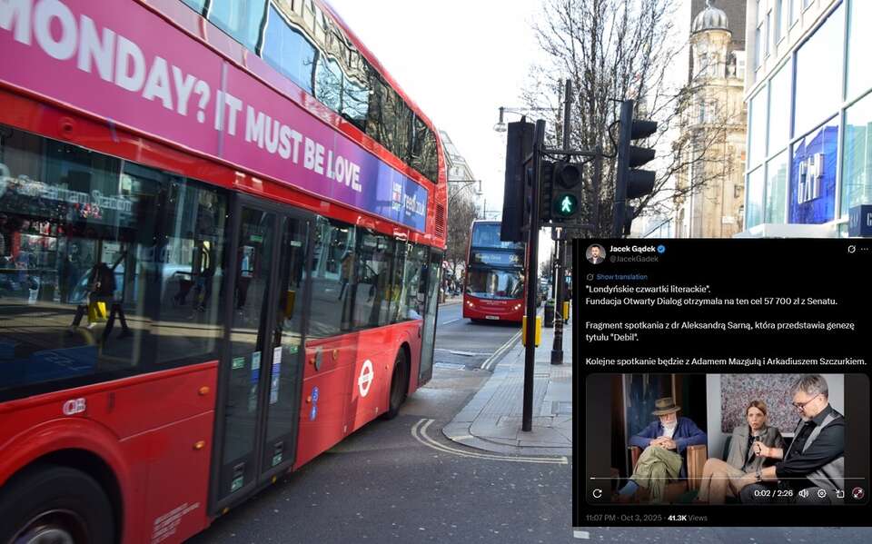 Tak wyglądał "Londyński Czwartek Literacki" z Sarną